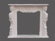 Marble Scuplture Fireplace Mantels-5610